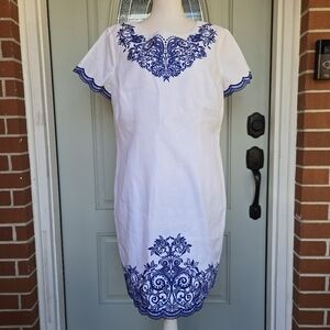 NWT Talbots Linen Shift Dress